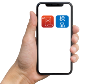 Android端末上でラベルAI識別OCR標準アプリと他のAndroidアプリがインテント連携しているイメージ